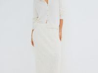 Кардиган из шерсти и кашемира, Белый