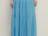 Юбка-макси А-силуэта на резинке