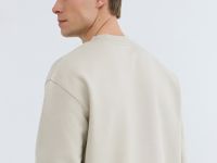 Базовый свитшот с принтом, Бежевый