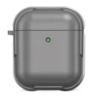 Чехол WiWU Defense Armor для AirPods 2 противоударный с карабином (серый)