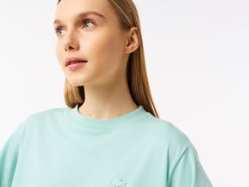 Женская футболка Lacoste для спорта из органического хлопка