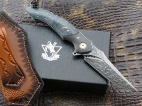 Складной нож Steelclaw Вега, сталь VG10/дамаск, рукоять кап клёна
