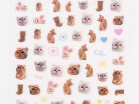 Набор наклеек для ногтей для девочек, Мультицвет