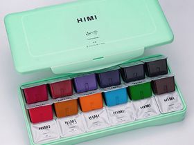 Набор гуаши HIMI 18 цветов, зеленый