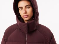 Женский длинный пуховик Lacoste с капюшоном