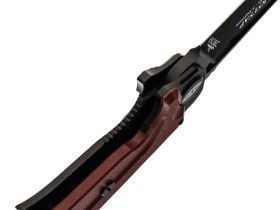 Складной нож НОКС Кугуар, сталь D2, рукоять титан/G10, красный