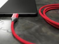 Кабель Akai USB-A to micro-USB 1m Red