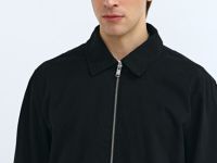 Куртка с отложным воротником, Черный