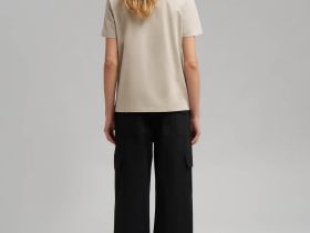 Поло прямого кроя из мерсеризованного хлопка