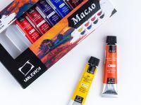 Набор масла "Малевичъ" закат, 8 цв*12 мл