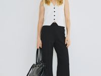 Жилет на пуговицах, Белый