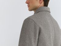 Куртка из пальтовой ткани с накладными карманами, Бежевый