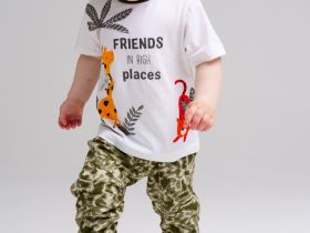 Комплект детский трикотажный для мальчиков: фуфайка (футболка), брюки