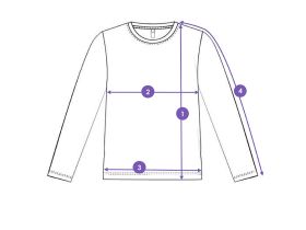 Фуфайка трикотажная для девочек (футболка с длинными рукавами)