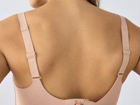 Бесшовный бюстгальтер с формованными чашками, Бежевый