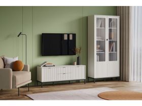 Витрина Трейвис 2-93x205 Белый