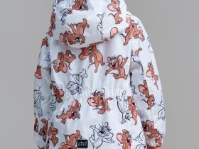 Куртка текстильная с полиуретановым покрытием для девочек (ветровка)