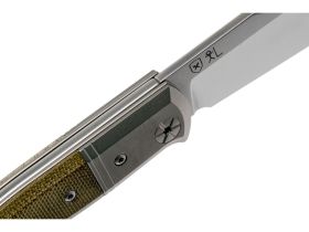 Складной нож LionSteel Gitano, сталь Niolox, рукоять Green canvas micarta