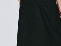 Миди-юбка на запах, Черный