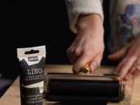 Краска для линогравюры Pebeo "LINO" 80 мл, угольно-черный