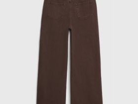 Джинсы Wide leg для девочек, Коричневый