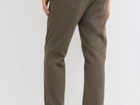 Утеплённые джоггеры из твила, Коричневый