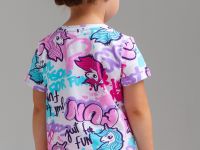 Фуфайка трикотажная для девочек (футболка)