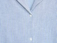 Рубашка из смесового льна для девочек, Синий