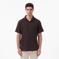 Мужская хлопковая рубашка Lacoste свободного кроя