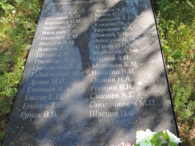 Братская могила бойцов партизанского отряда "Боевой клич", павших в боях с фашистскими захватчиками в 1941-1944 гг.
