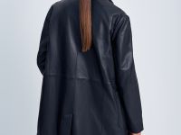 Тренч из натуральной кожи