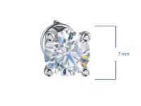 Пусеты из белого золота э4712пс11220605_white