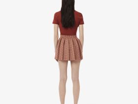 Женская юбка Lacoste из смеси хлопка