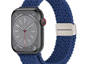 Ремешок WiWU Braid Magnetic для Apple Watch 42/44/45/49mm нейлон (Wi-WB004) (синий)