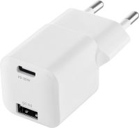 Зарядное устройство uBear Pulse Dual USB/USB-C 30 Вт Белое
