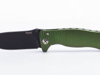 Нож складной LionSteel SR1A GB, сталь D2, рукоять алюминий, зелёный