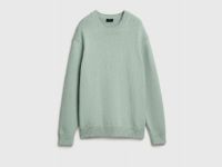Вязаный джемпер из хлопка, Зеленый