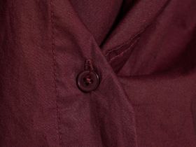 Асимметричная рубашка из хлопка, Фиолетовый