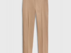 Укороченные брюки из хлопка, Бежевый
