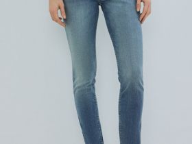 Джинсы Skinny с высокой посадкой, Синий