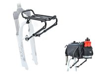 Передний багажник Author ACR-30 с креплением к v-brake тормозу вилки 24&quot;-28&quot; (черный)