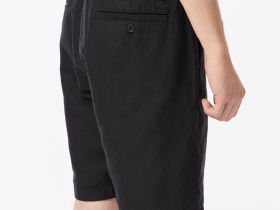 Мужские шорты Lacoste из смеси хлопка и льна