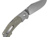 Складной нож Viper Turn, сталь M390, рукоять титан/микарта, зеленый