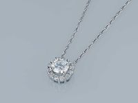 Классическая подвеска из белого золота э4712пд12220105_white