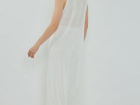 Удлинённый жилет из трикотажа, Белый