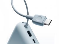 Портативный внешний аккумулятор Xiaomi Mi Power Bank Pocket 10000 mAh/кабель Type-C (P15ZM) (голубой)