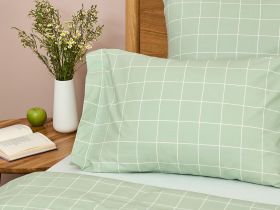 Постельное белье полукомплект Quadretti, зеленое