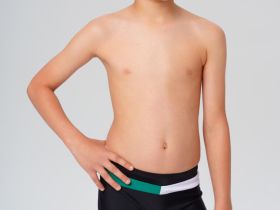 Плавки-шорты трикотажные для мальчиков, средней длины