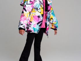 Куртка текстильная с полиуретановым покрытием для девочек