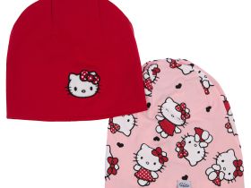 Шапка детская трикотажная для девочек, 2 шт в комплекте